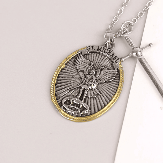 Saint Michael the Archangel Necklace — Celestial Protector