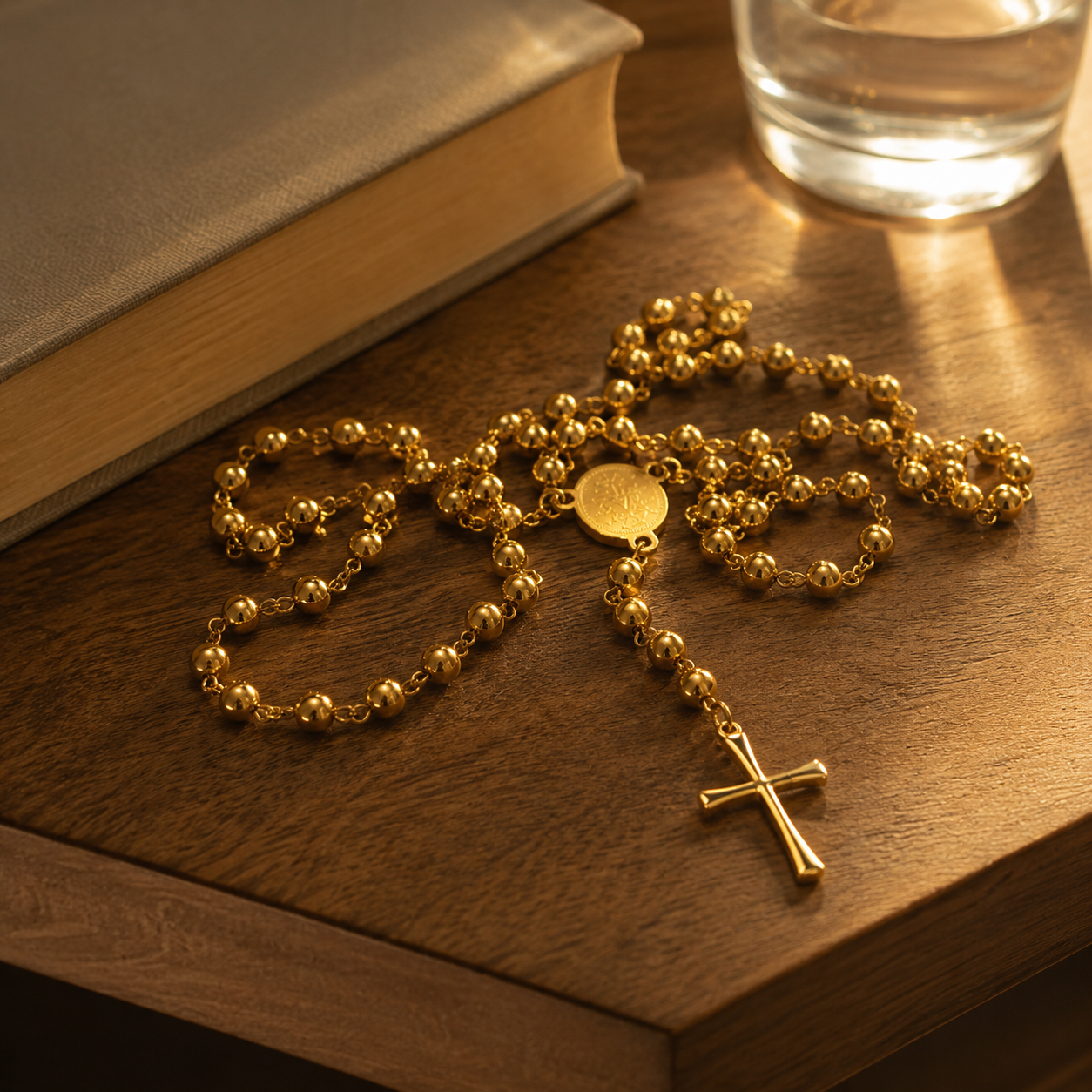 Golden Shine Rosary