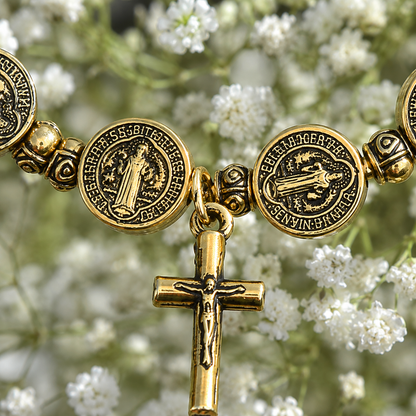 Saint Benedict Shield Bracelet