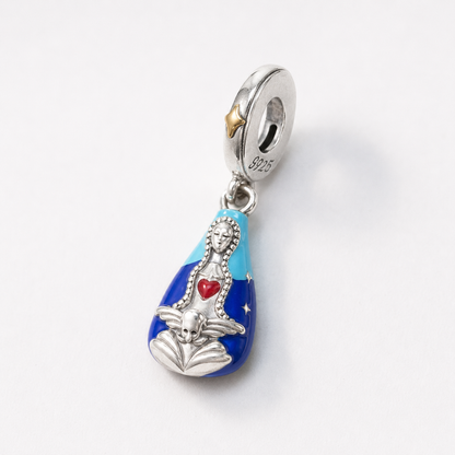 Sacred Mantle of Our Lady Charm — 925 Silver