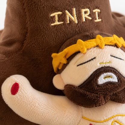 Crucified Christ Plush Cushion INRI Cross