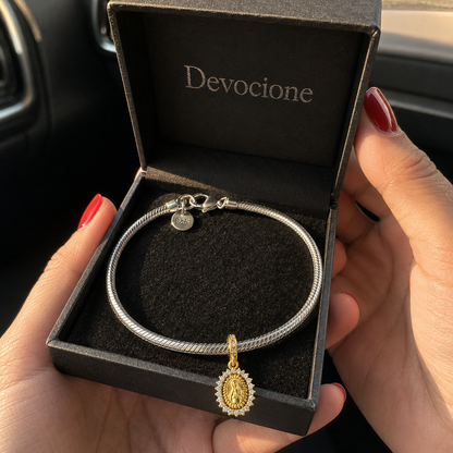 Miracle of Guadalupe Charm 18k Gold Plated