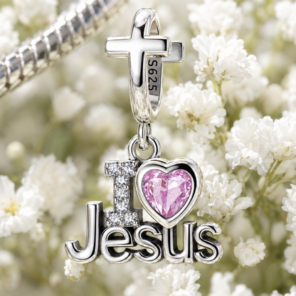 Love for Jesus Charm 925 Silver