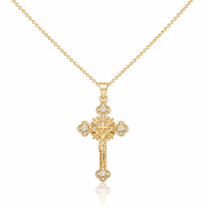 Radiant Cross Necklace