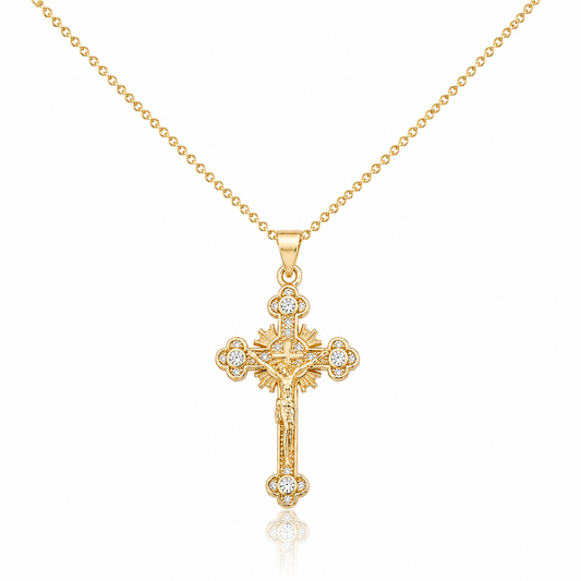 Radiant Cross Necklace