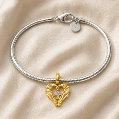 Angel Wings Charm 18k Gold Plated