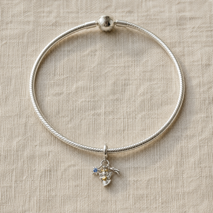 Angel of the New Dawn Charm 925 Silver