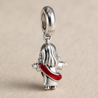 Risen Christ King Charm — 925 Silver