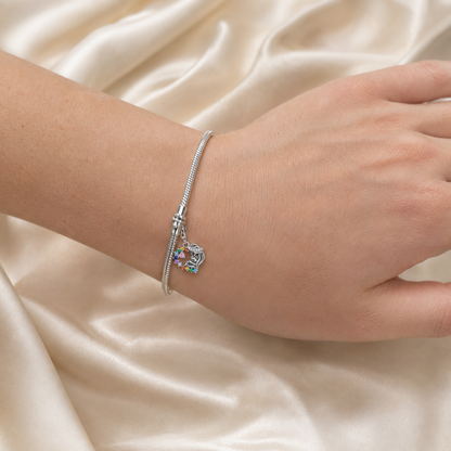 Mary, Refuge of the Heart Charm 925 Silver