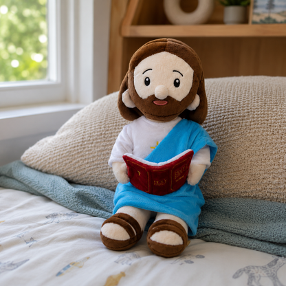 Jesus with the Bible Plush Doll