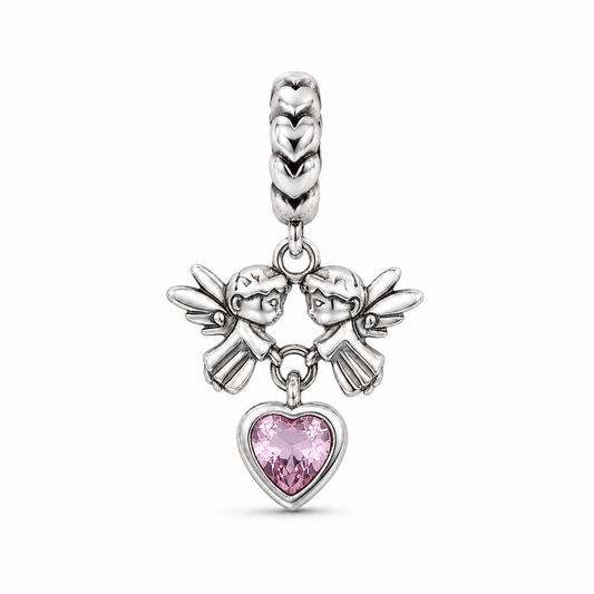 Meeting of Angels Charm 925 Silver