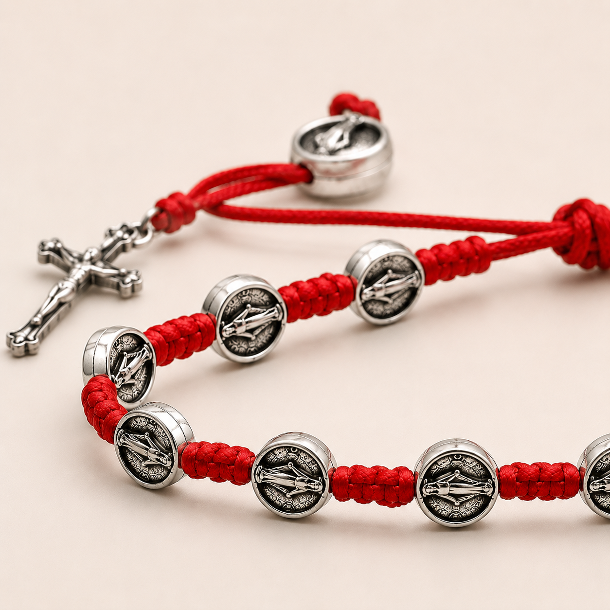Scarlet Protection Saint Benedict Bracelet