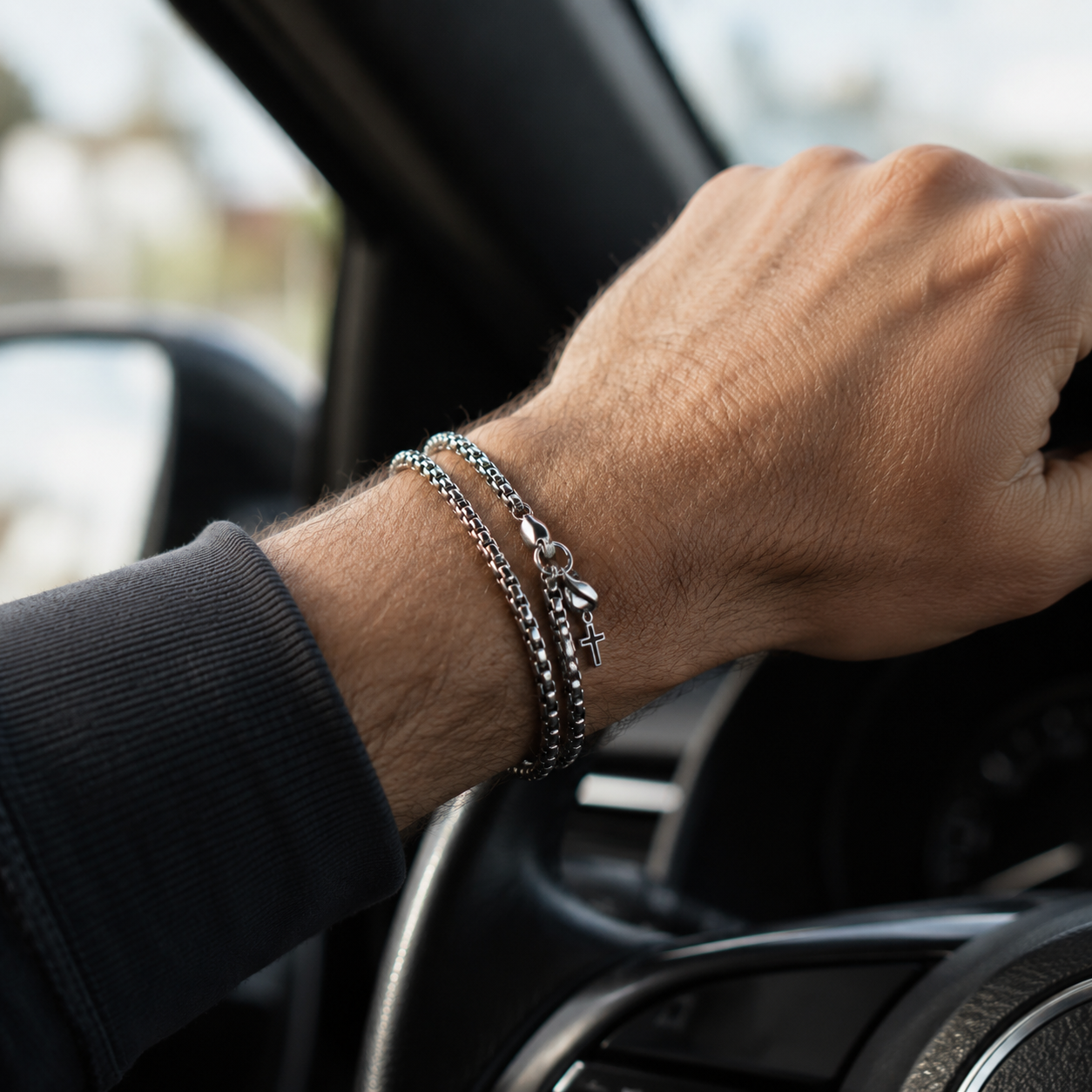 Iron Faith Cross Bracelet