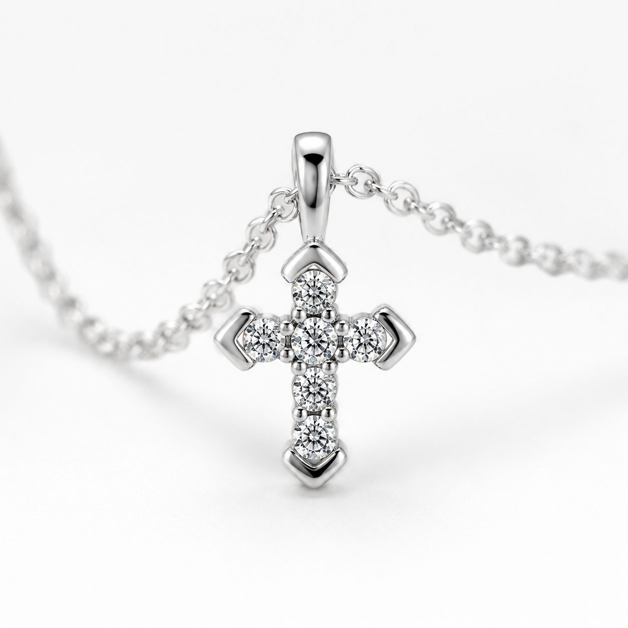 Mustard Seed Cross Necklace