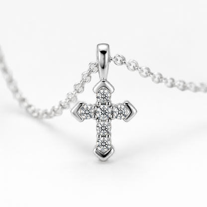 Mustard Seed Cross Necklace