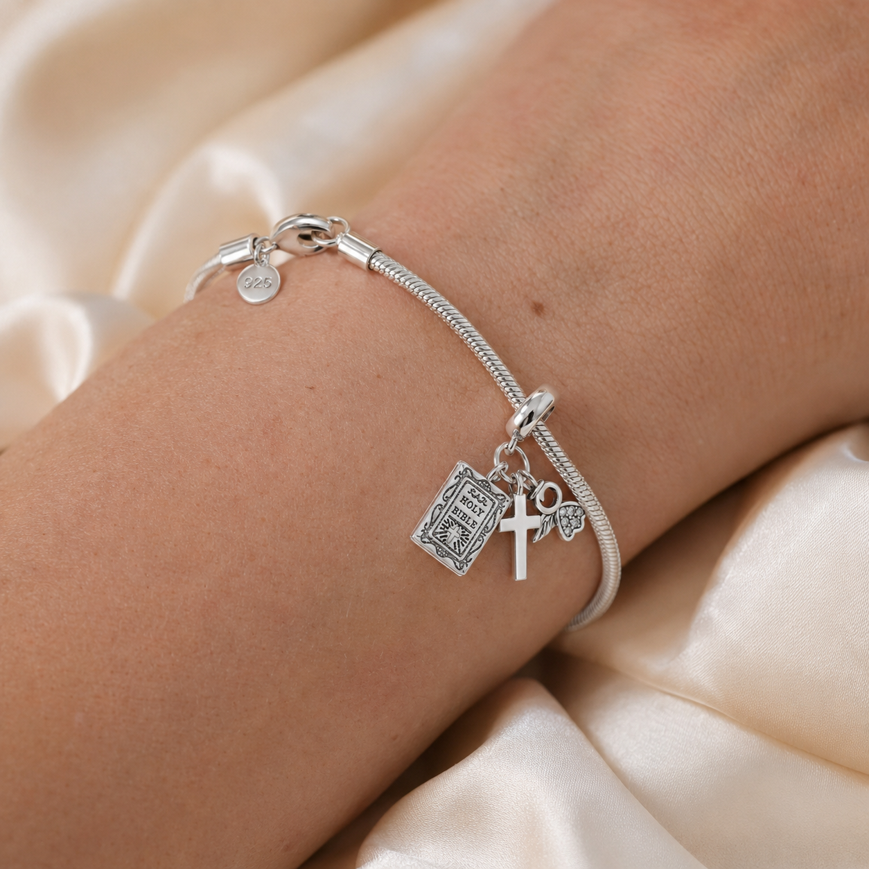 Holy Bible Charm 925 Silver