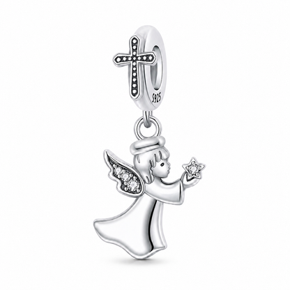 Angel with Star Charm 925 Silver