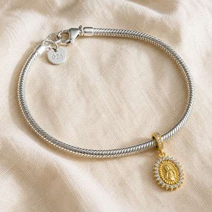 Miracle of Guadalupe Charm 18k Gold Plated