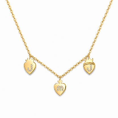 Three Hearts JMJ Necklace