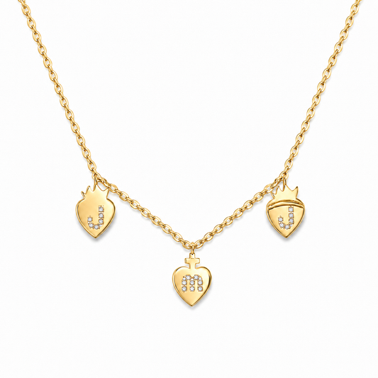 Three Hearts JMJ Necklace