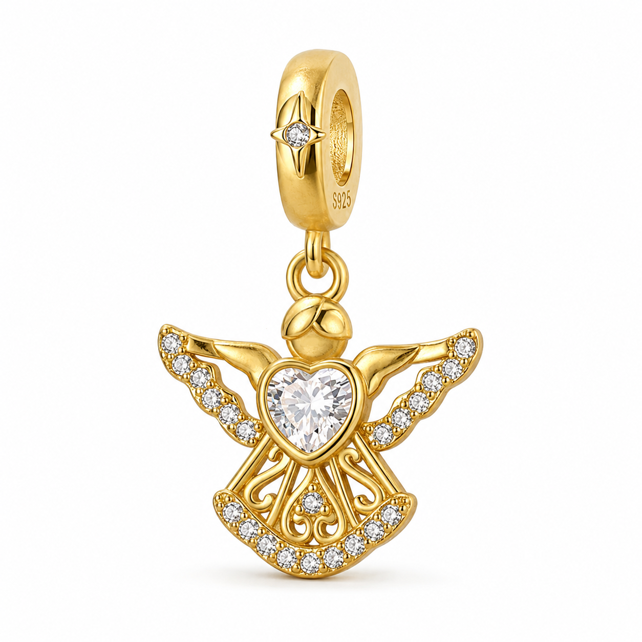 Keeper of the Heart Charm 18k Gold Plated