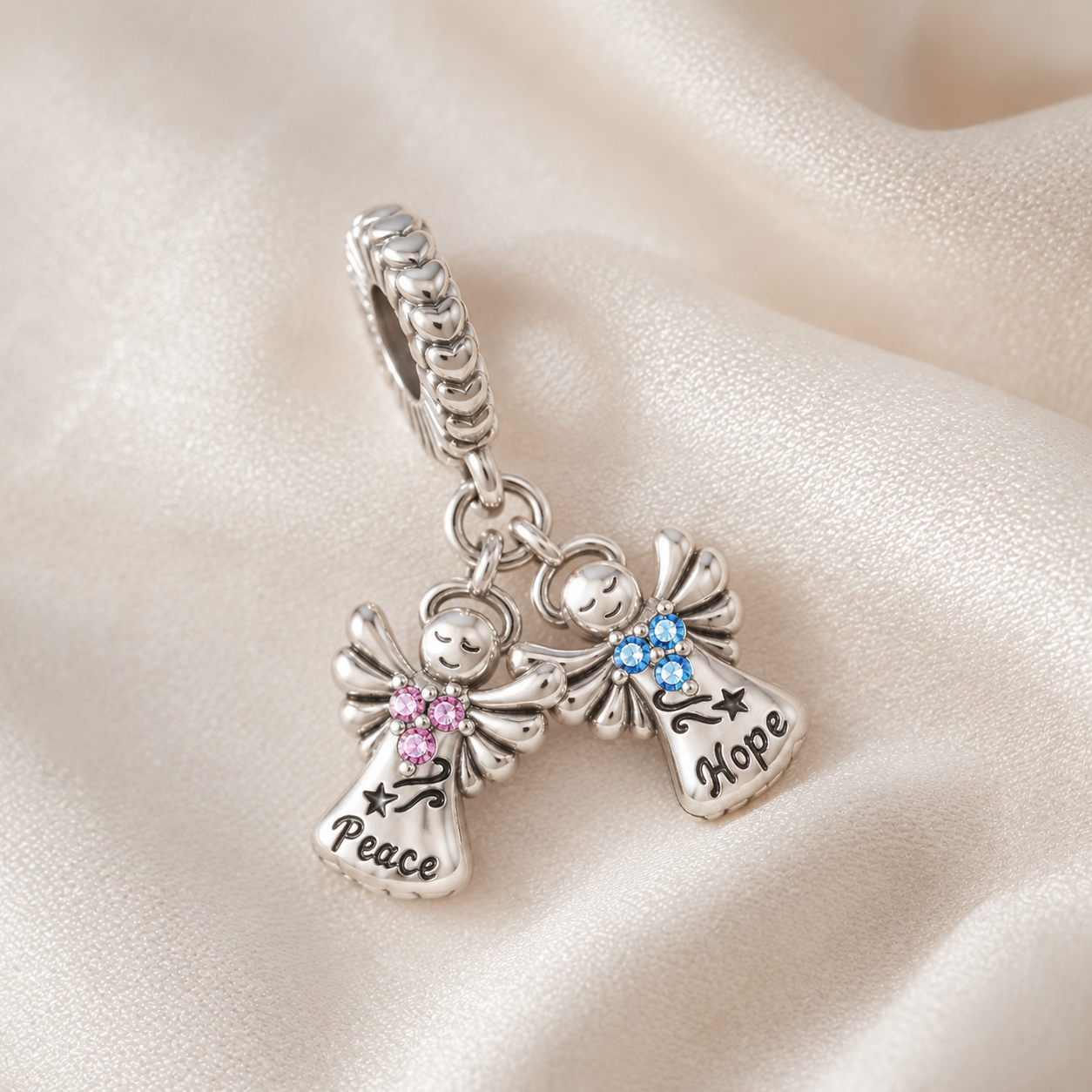 Two Blessings Charm 925 Silver