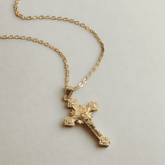 Radiant Cross Necklace