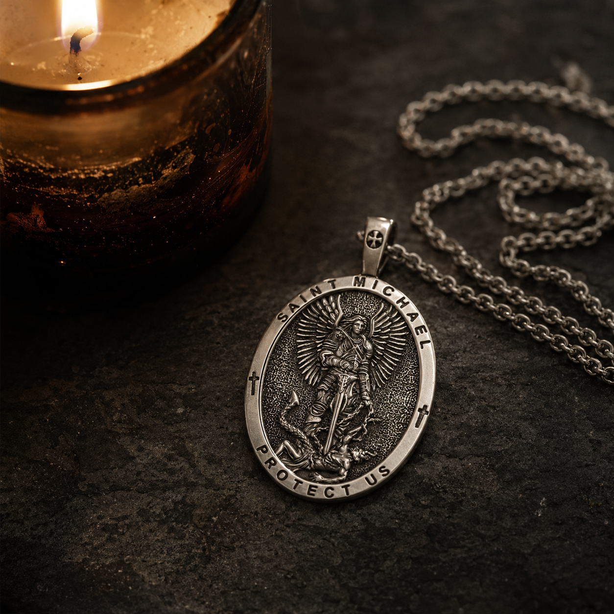 Who Is Like God Saint Michael Necklace