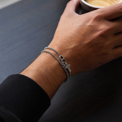 Iron Faith Cross Bracelet