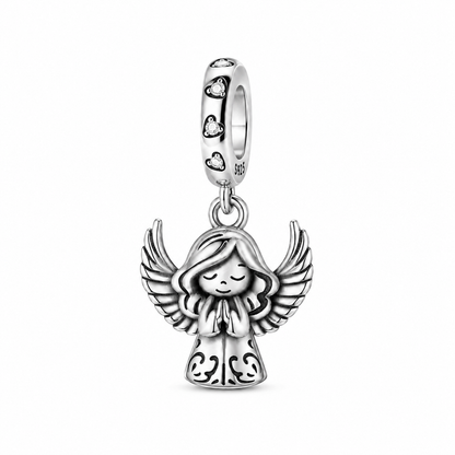Angel in Prayer Charm 925 Silver