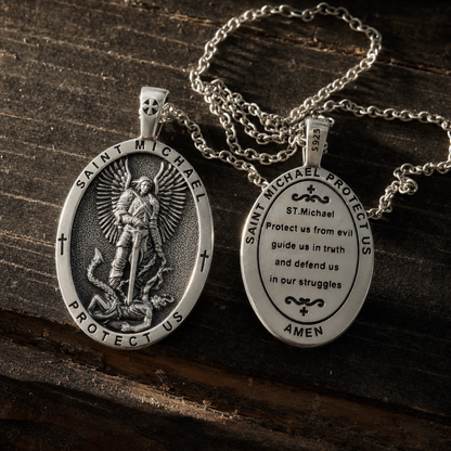Who Is Like God Saint Michael Necklace