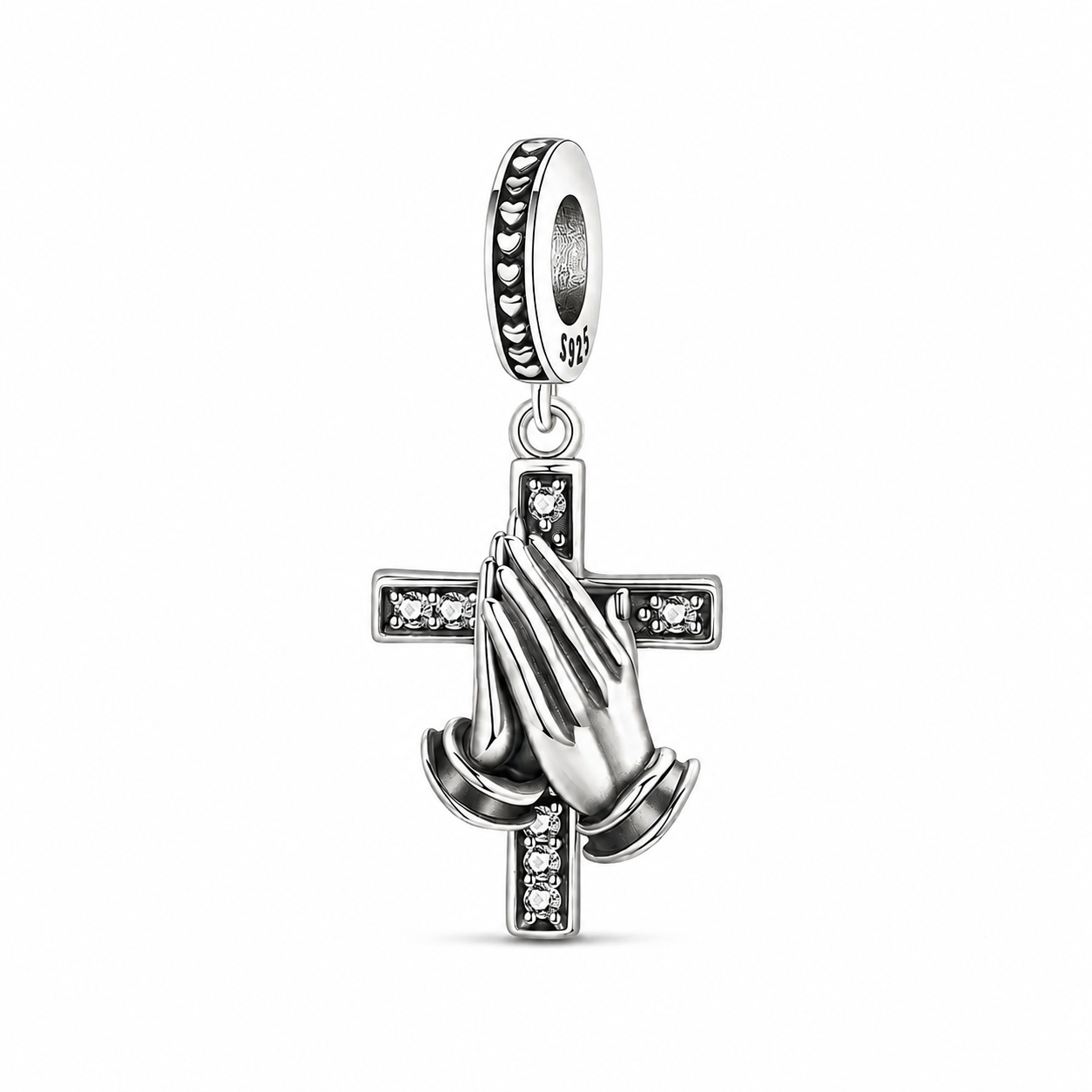 Praying Hands Charm 925 Silver