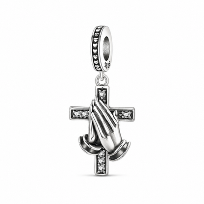 Praying Hands Charm 925 Silver