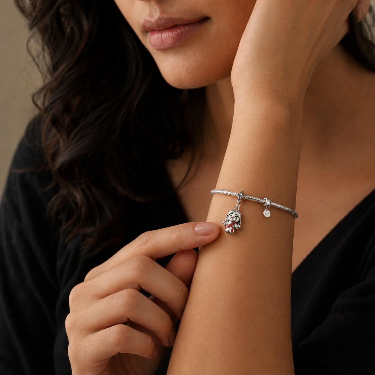 Christ King of Glory Charm — 925 Silver