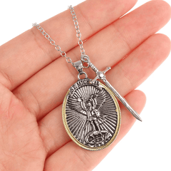 Saint Michael the Archangel Necklace — Celestial Protector