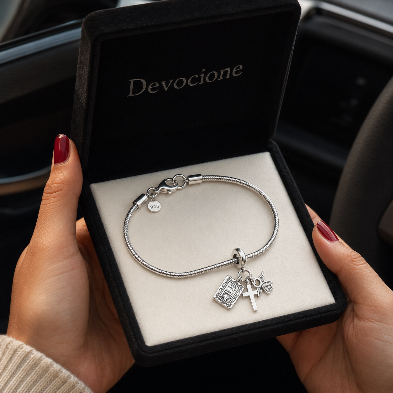 Holy Bible Charm 925 Silver