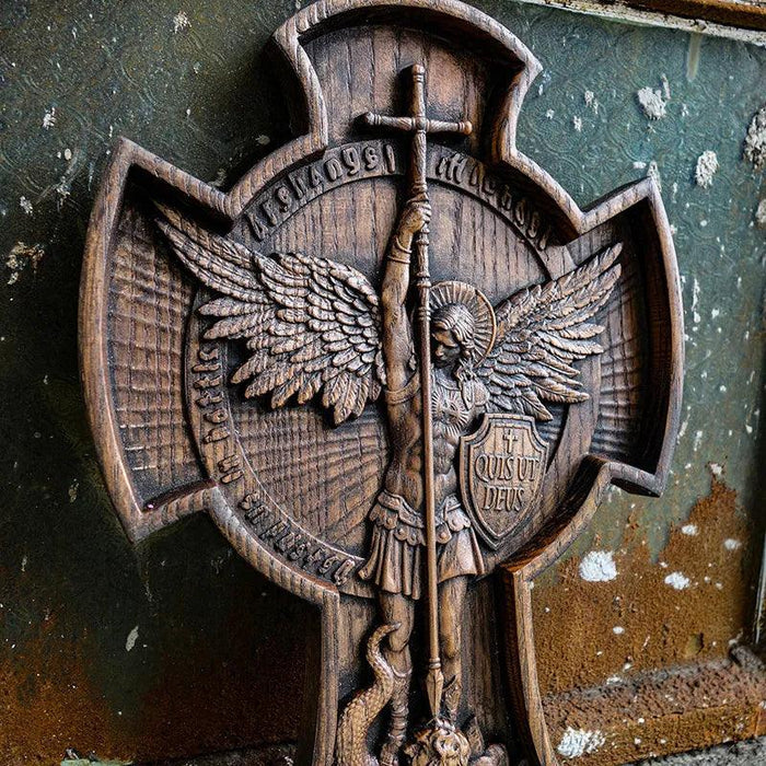 Sculpture of Saint Michael the Archangel