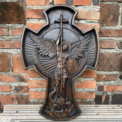 Sculpture of Saint Michael the Archangel