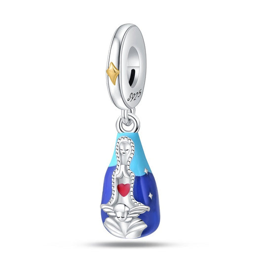 Sacred Mantle of Our Lady Charm — 925 Silver