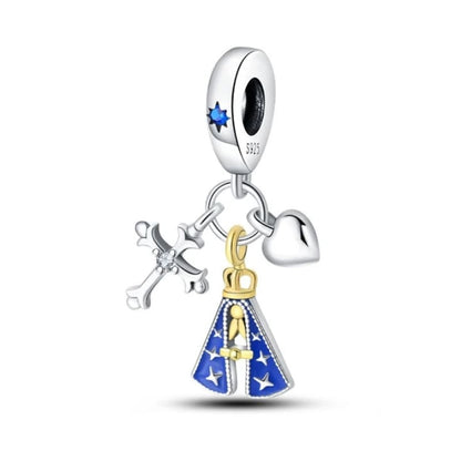 Blue Sky Mother Charm — 925 Silver