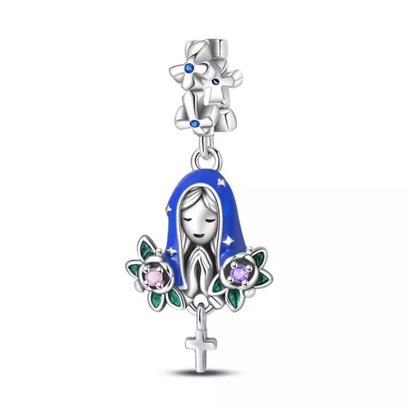 Roses of Our Lady Charm — 925 Silver
