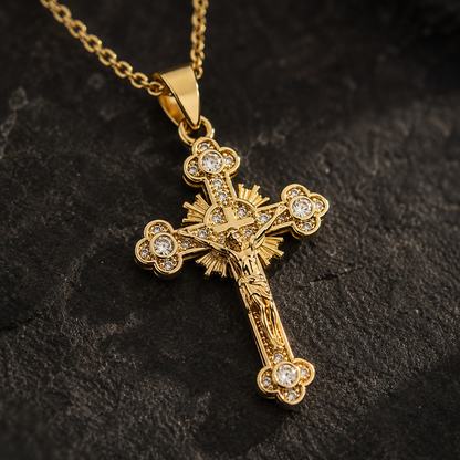 Radiant Cross Necklace