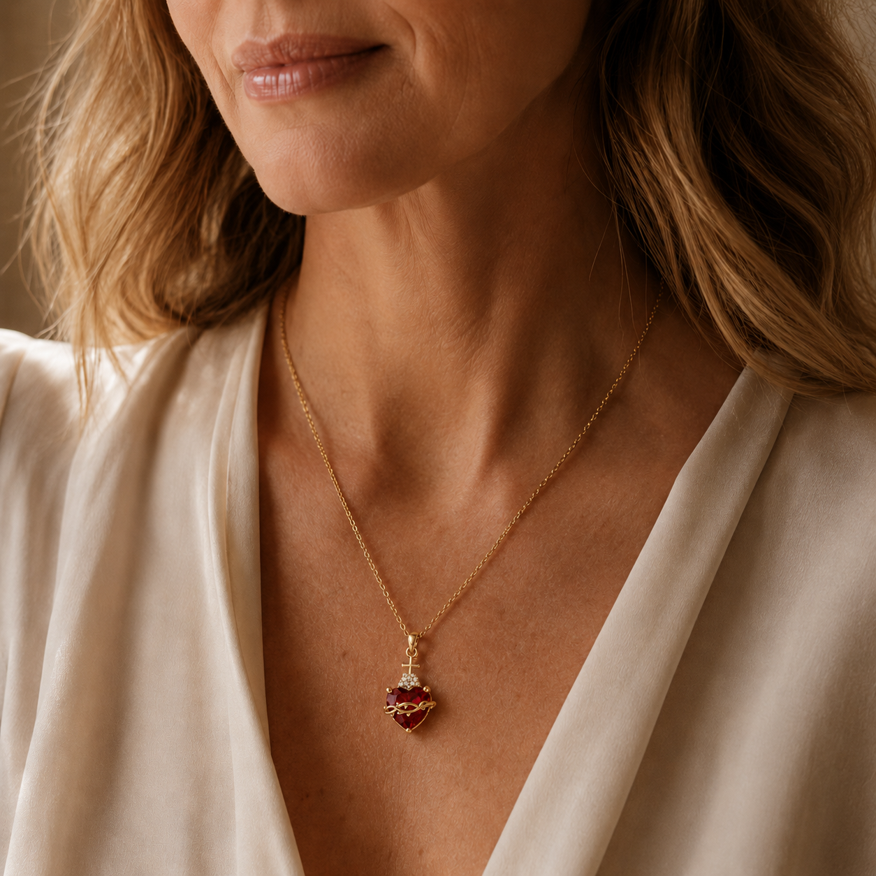 Sacred Heart of Jesus Necklace