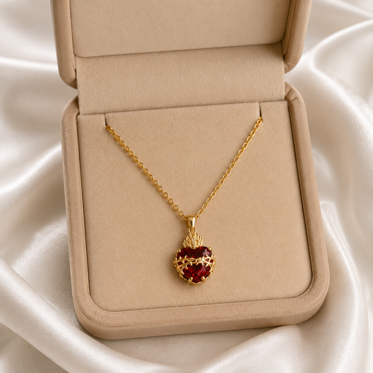 Devotion to the Sacred Heart Necklace
