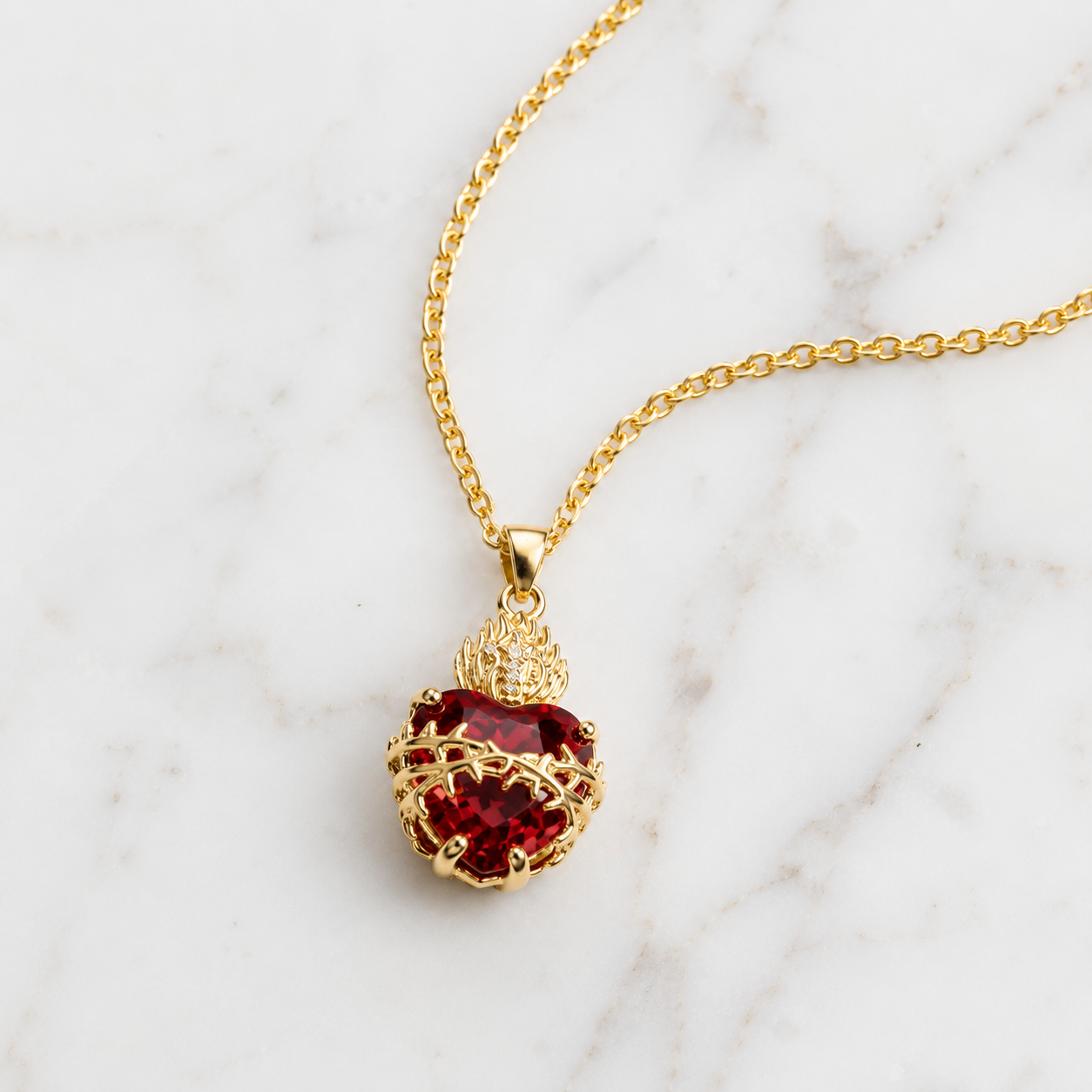 Devotion to the Sacred Heart Necklace