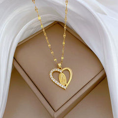Guadalupe Heart Necklace