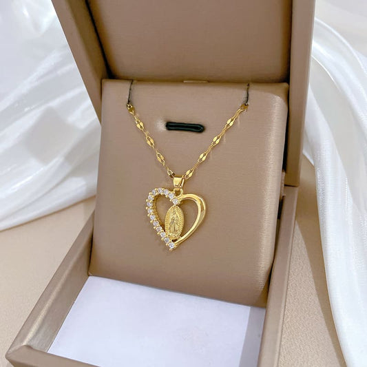 Guadalupe Heart Necklace