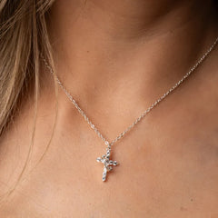 Cross & Crown Necklace – Elegance and Purpose