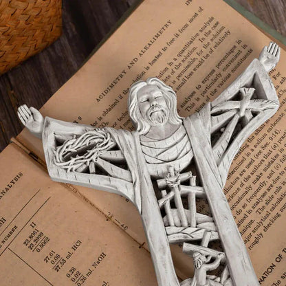 Risen Christ Wall Sculpture — Symbol of Victory and Eternal Life