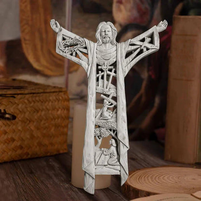 Risen Christ Wall Sculpture — Symbol of Victory and Eternal Life